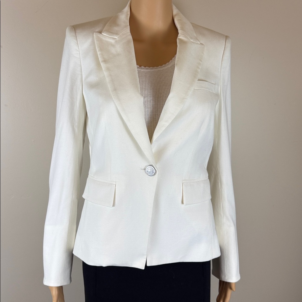Veronica Beard Danielle Off White Jacket Blazer - image 6